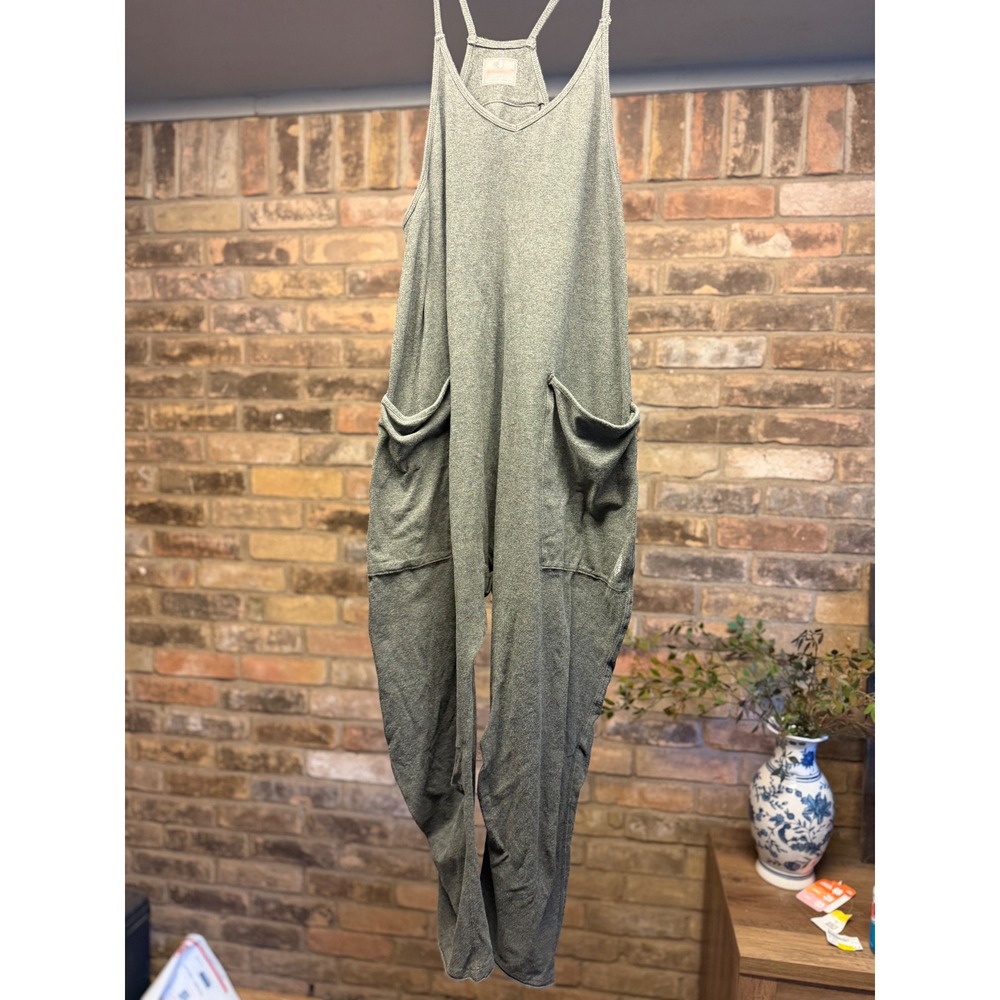 SOLD Free People Movement Hot Shot Grey Heather Jumpsuit XS